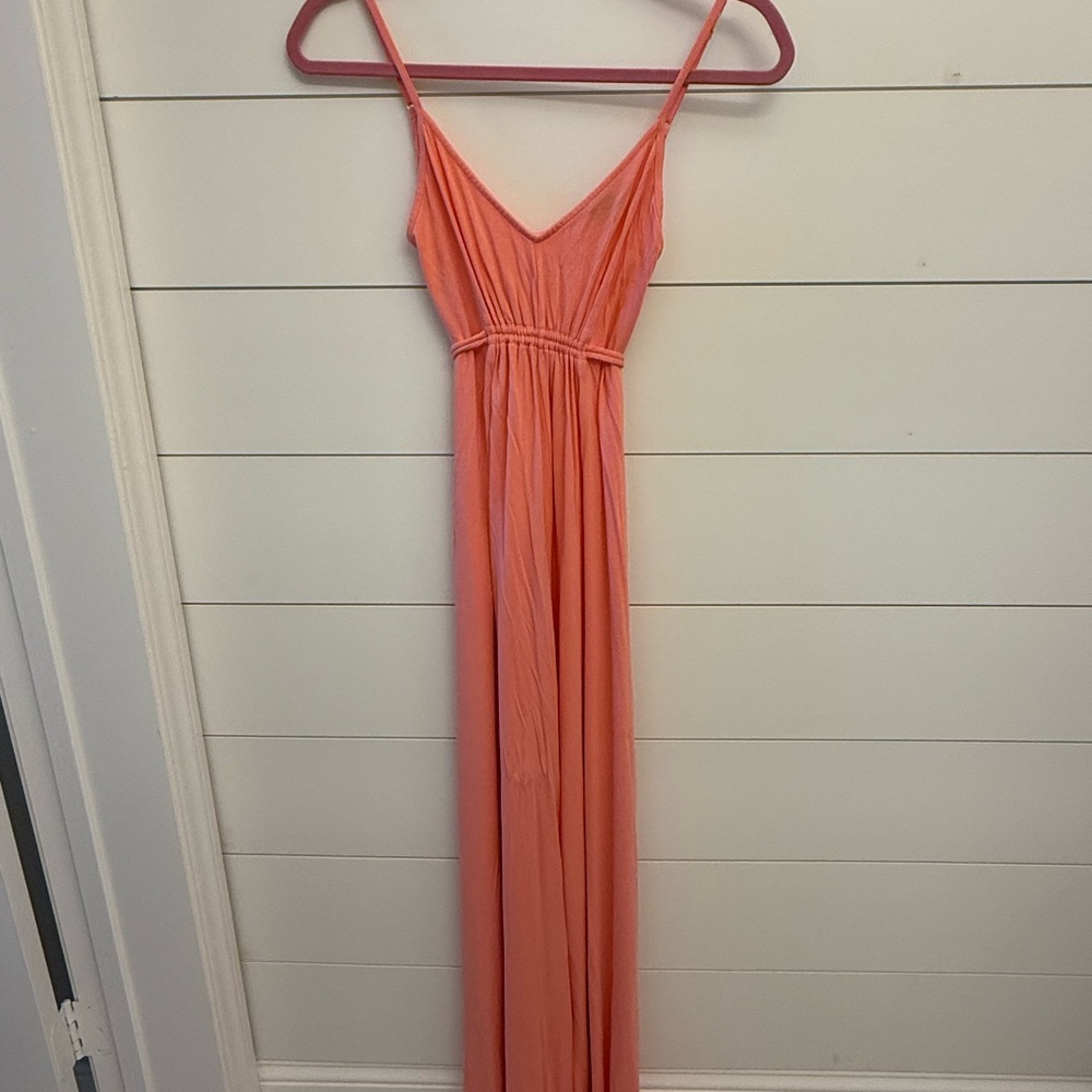 Moda International Vibrant Coral Dress